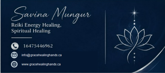 Savina Mungur - Grace Healing Hands Official Business Card